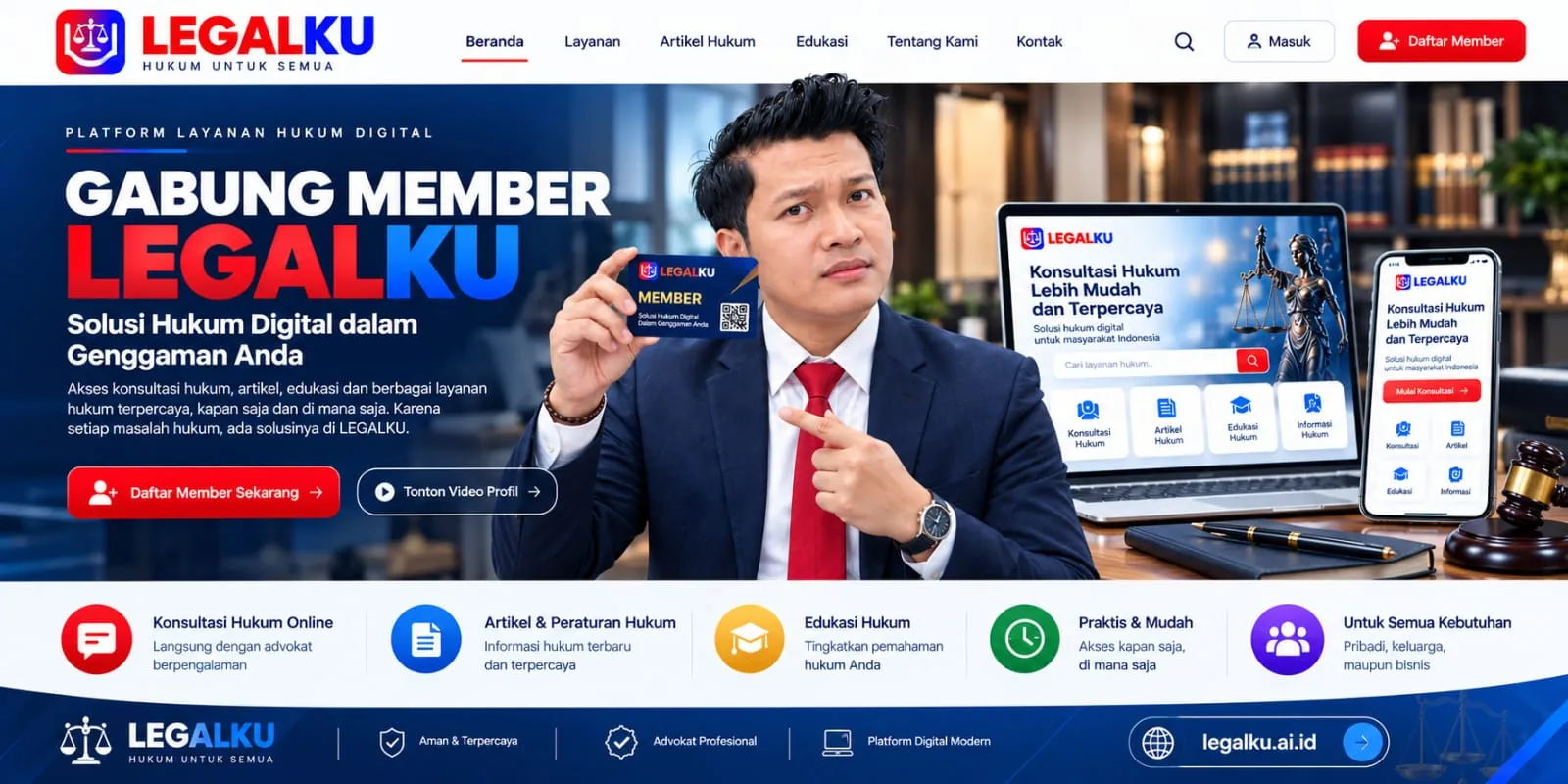 Gabung Member Legalku: solusi hukum digital dalam genggaman Anda
